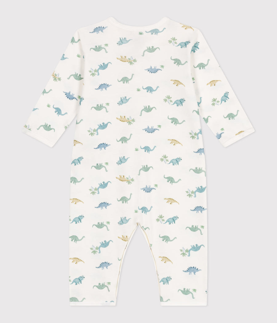 Babies' Footless Cotton Dinosaur Pajamas - Parkette.