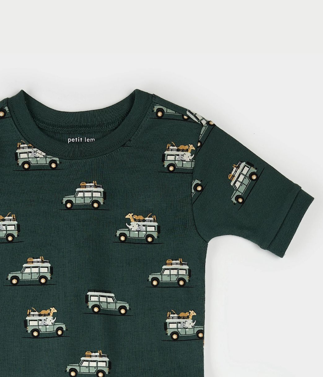 Green Safari Short PJ Set - Parkette.