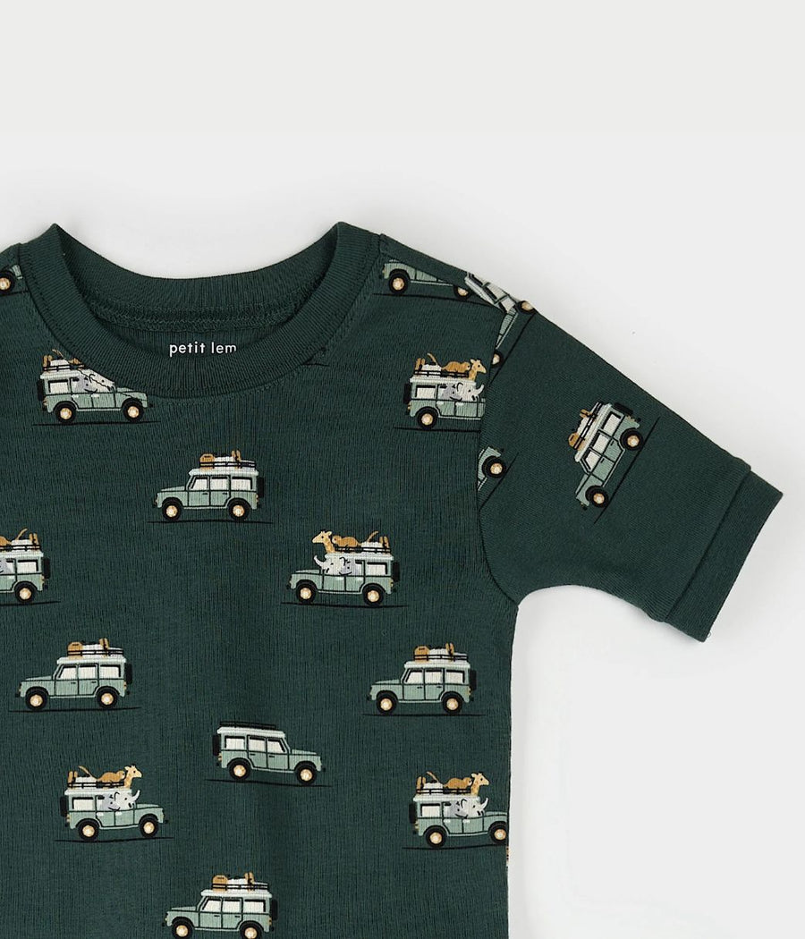 Green Safari Short PJ Set - Parkette.