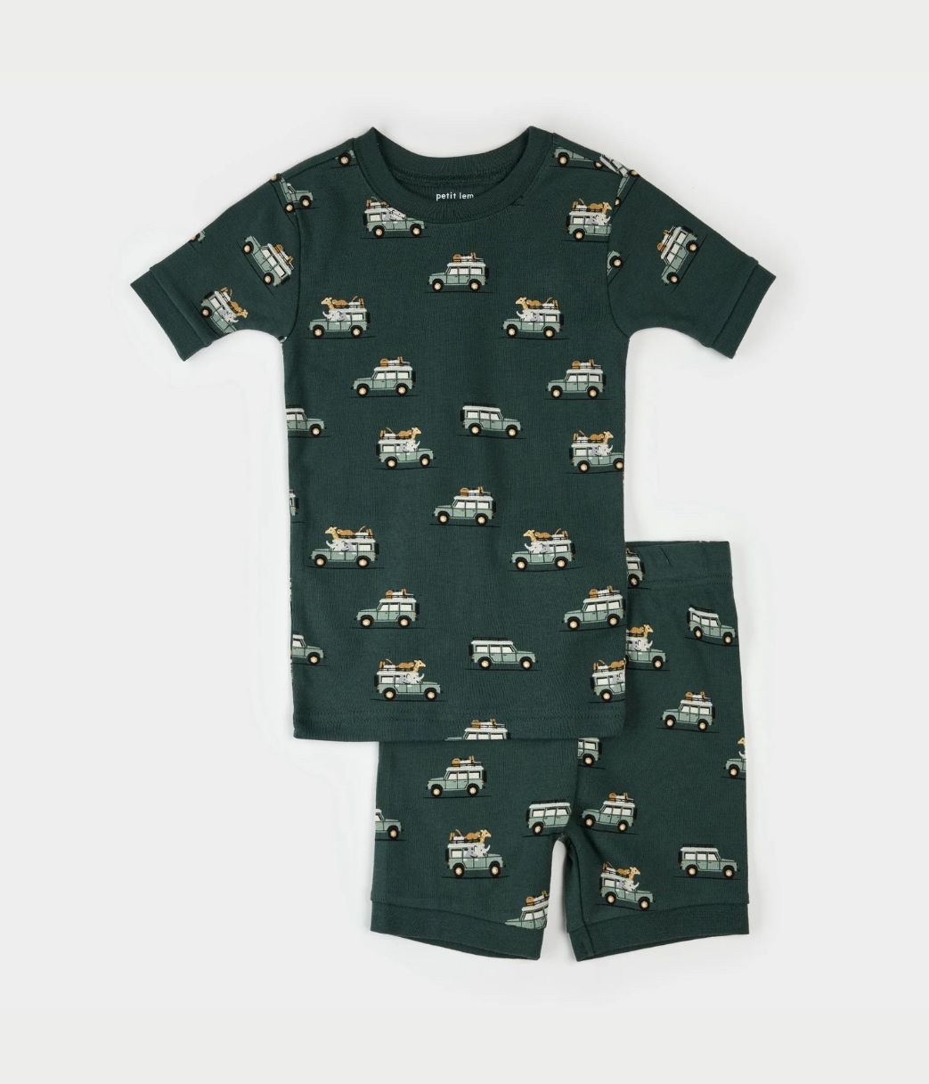 Green Safari Short PJ Set - Parkette.