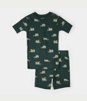 Green Safari Short PJ Set - Parkette.