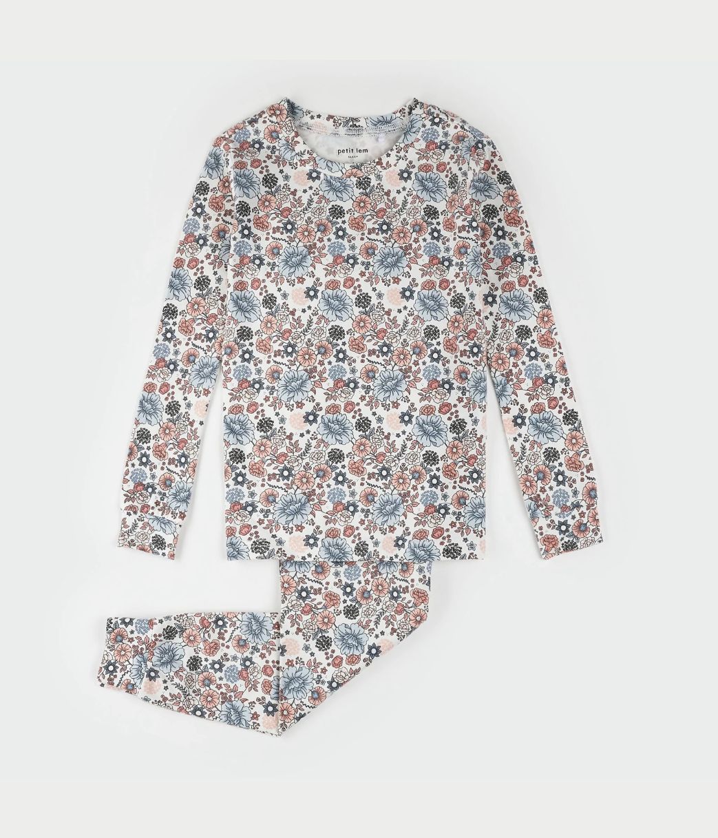 Off-White Vintage Floral PJ Set - Parkette.