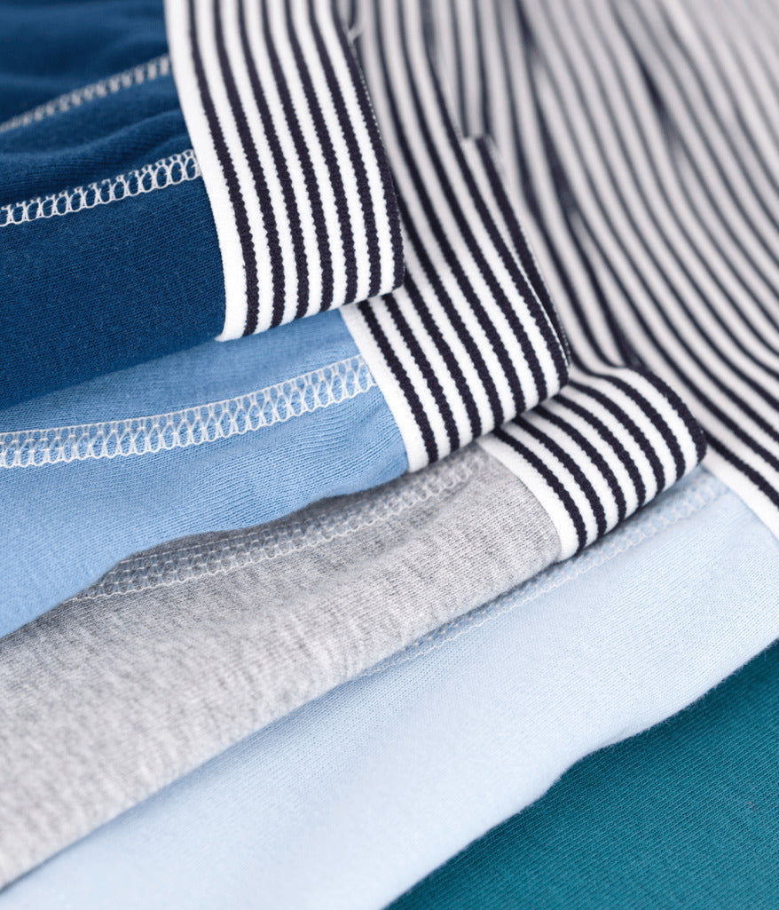 Kids' Plain Cotton Boxers - 5-pack - Parkette.