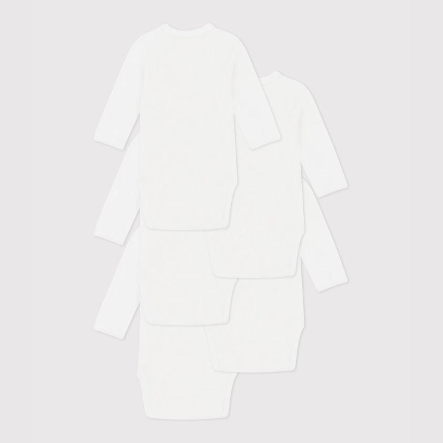 Set of 5 Long-sleeve Wrap-Over Bodysuits - Days of the Week - Parkette.
