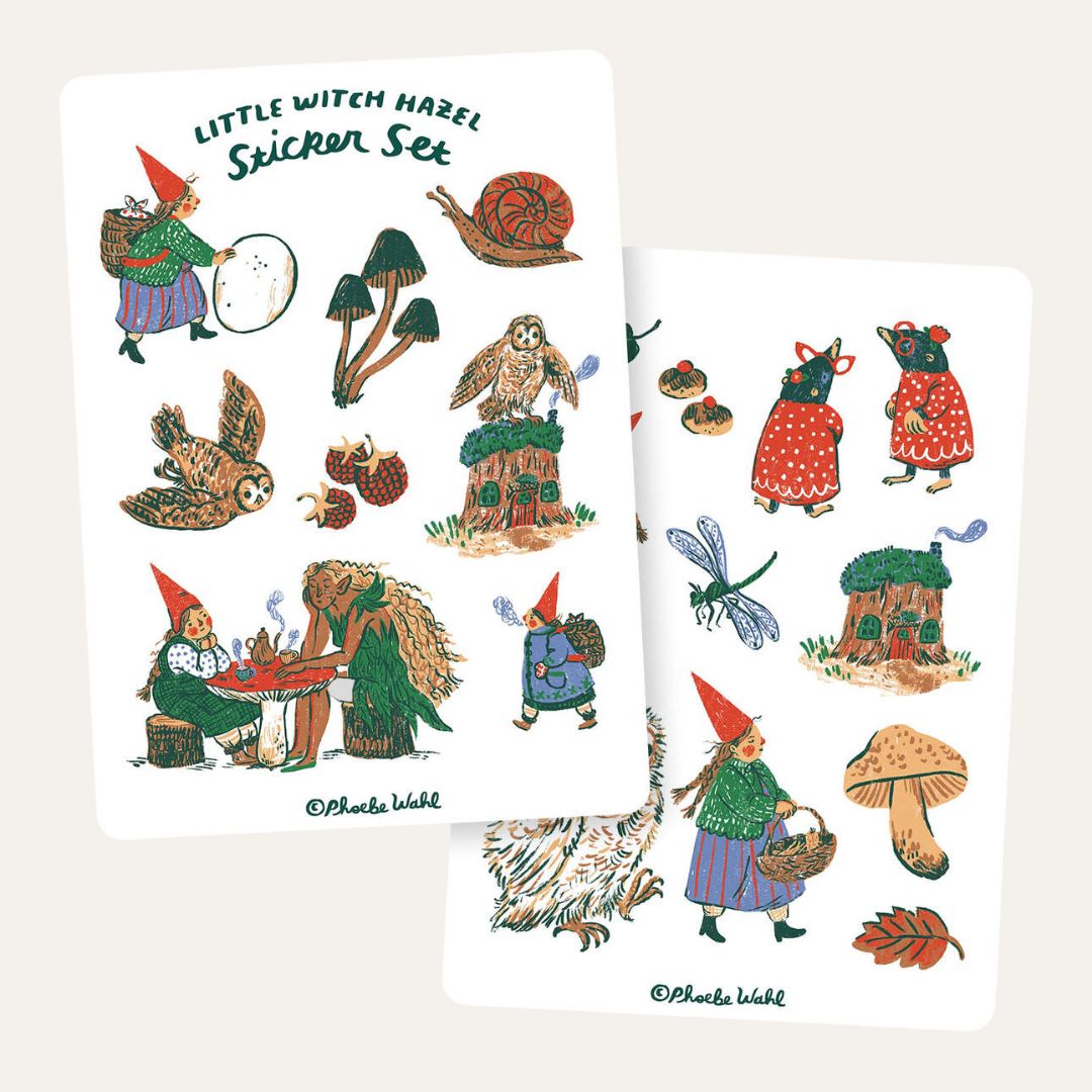 Phoebe Wahl Little Witch Hazel Sticker Set - Parkette.