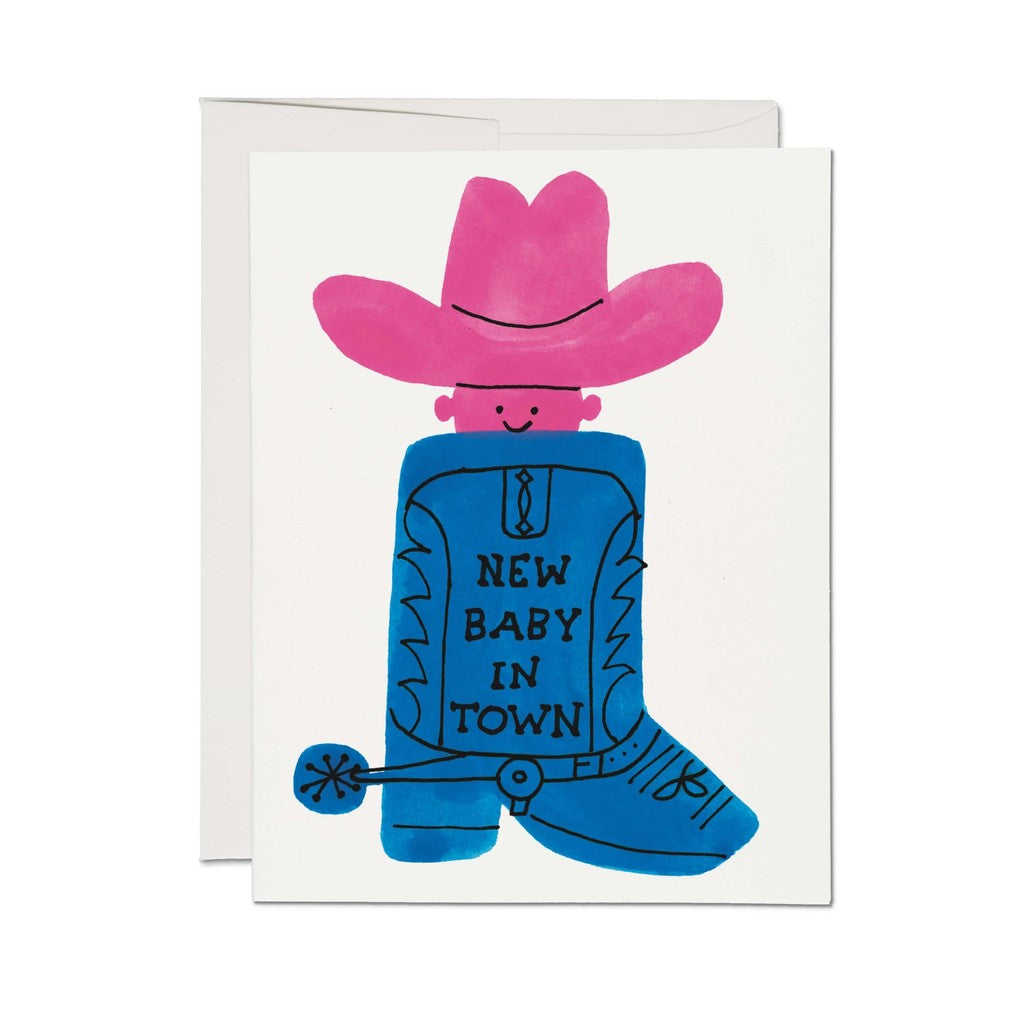 Boot Baby Greeting Card - Parkette.