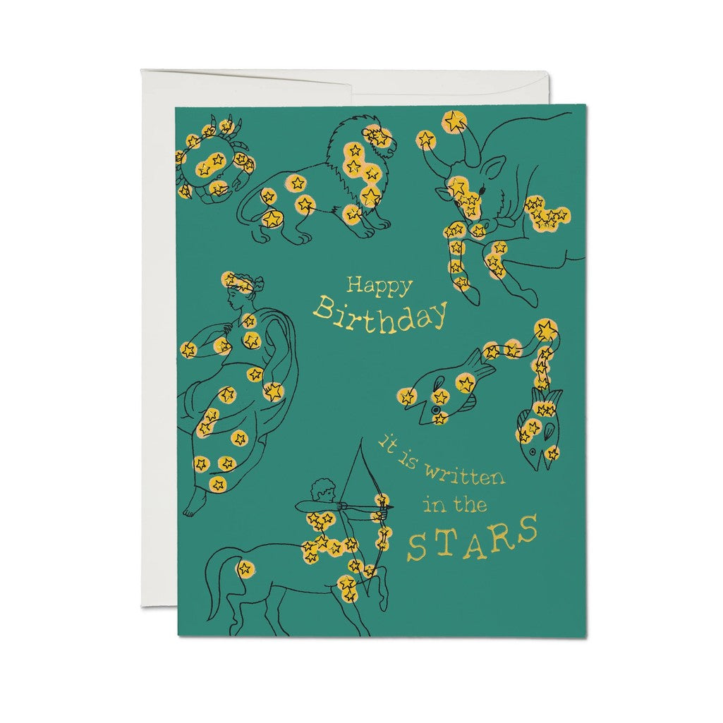 Richard Scarry Celestial Zodiac Greeting Card - Parkette.