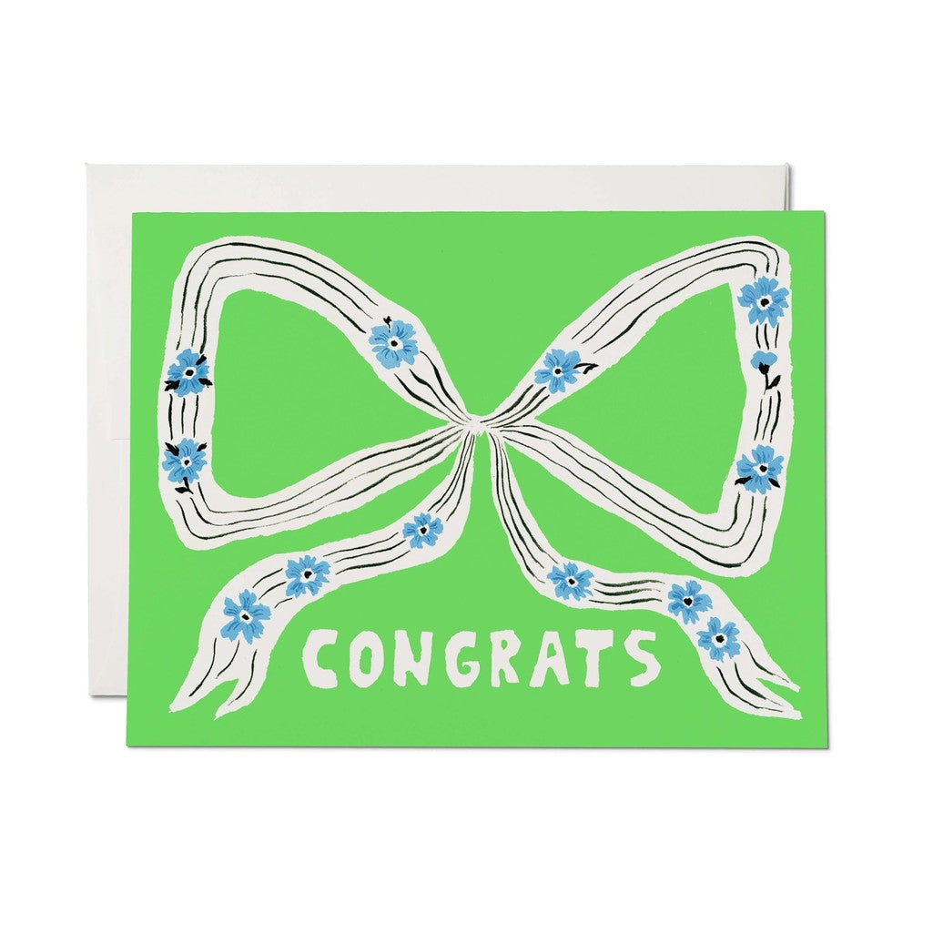 Perfect Bow Congrats Greeting Card - Parkette.