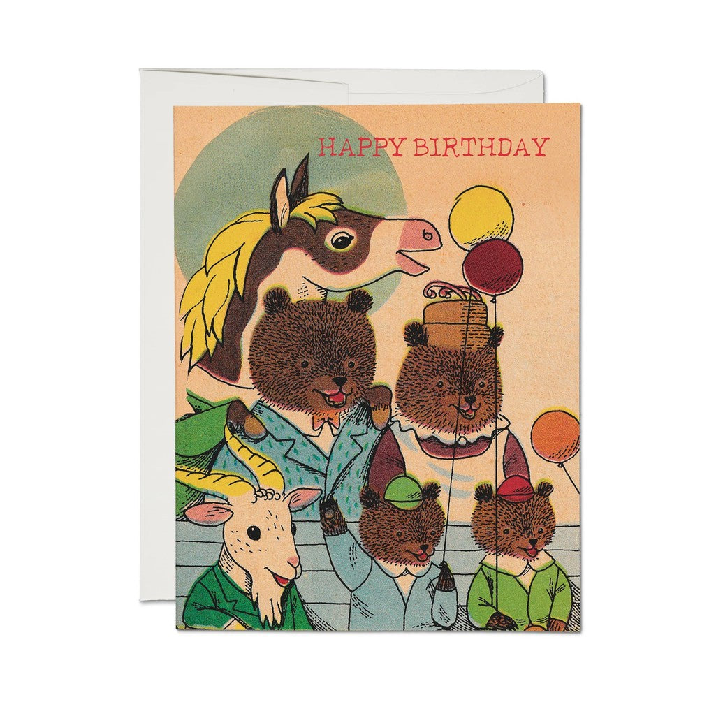 Richard Scarry Birthday Gang Greeting Card - Parkette.