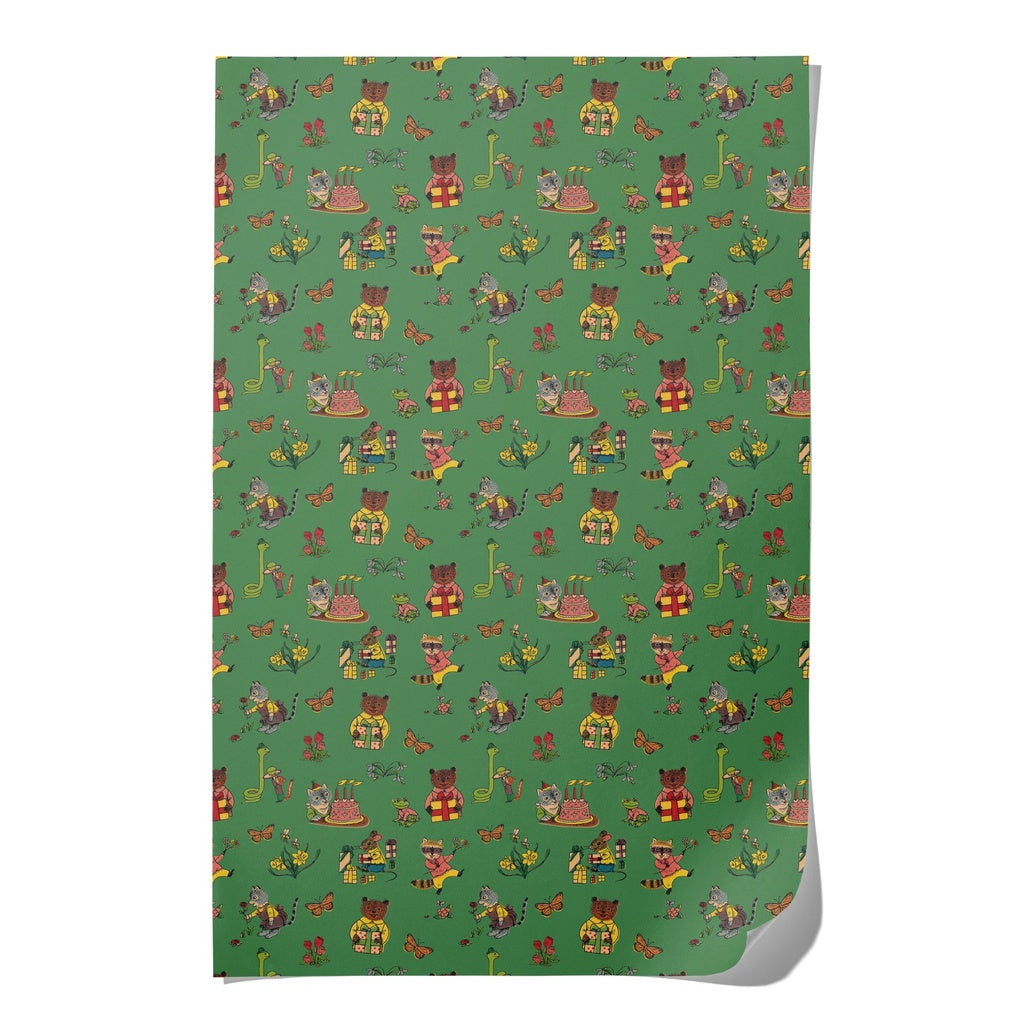 Richard Scarry Critter Wishes Wrapping Paper - Parkette.