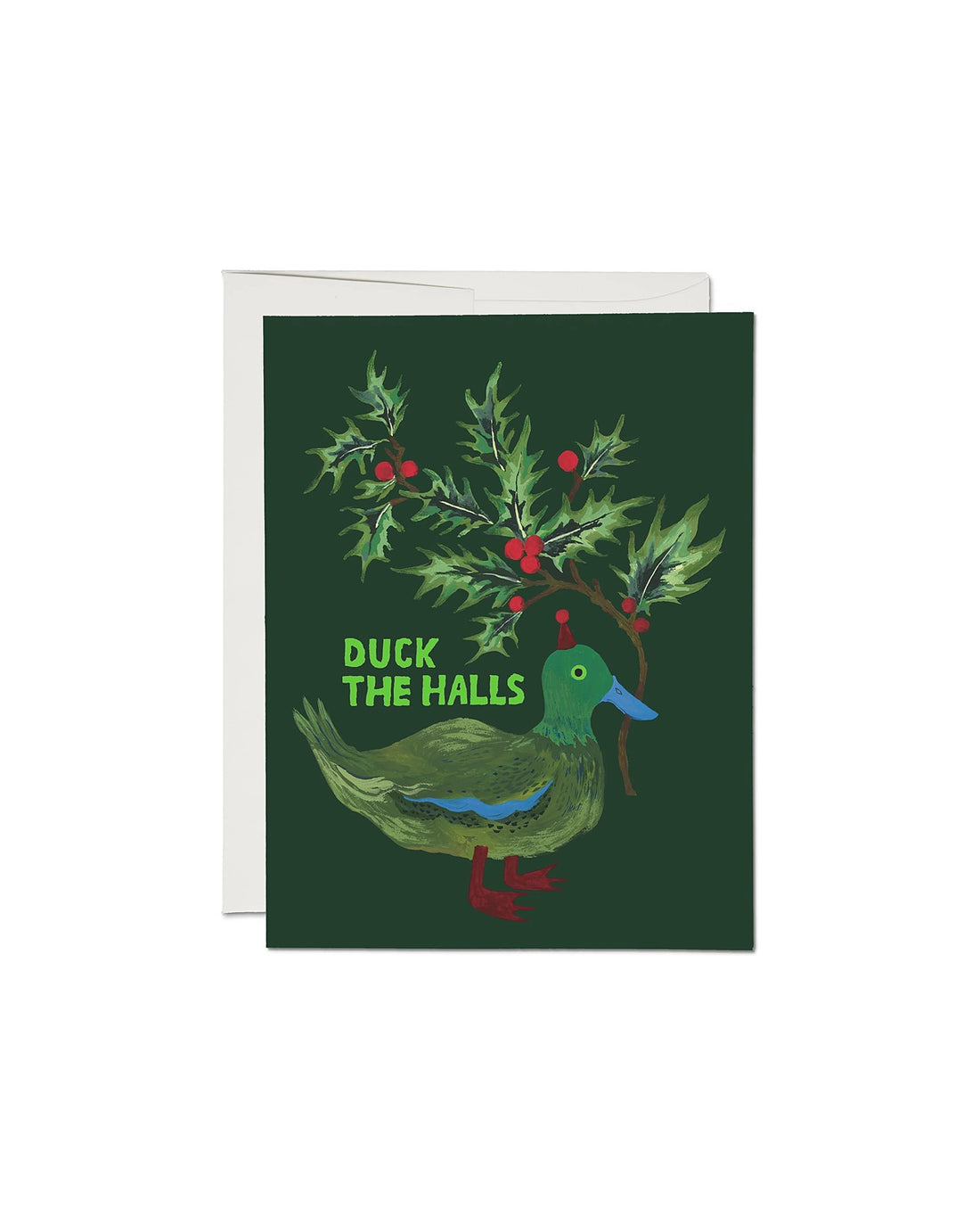 Duck the Halls Greeting Card - Parkette.