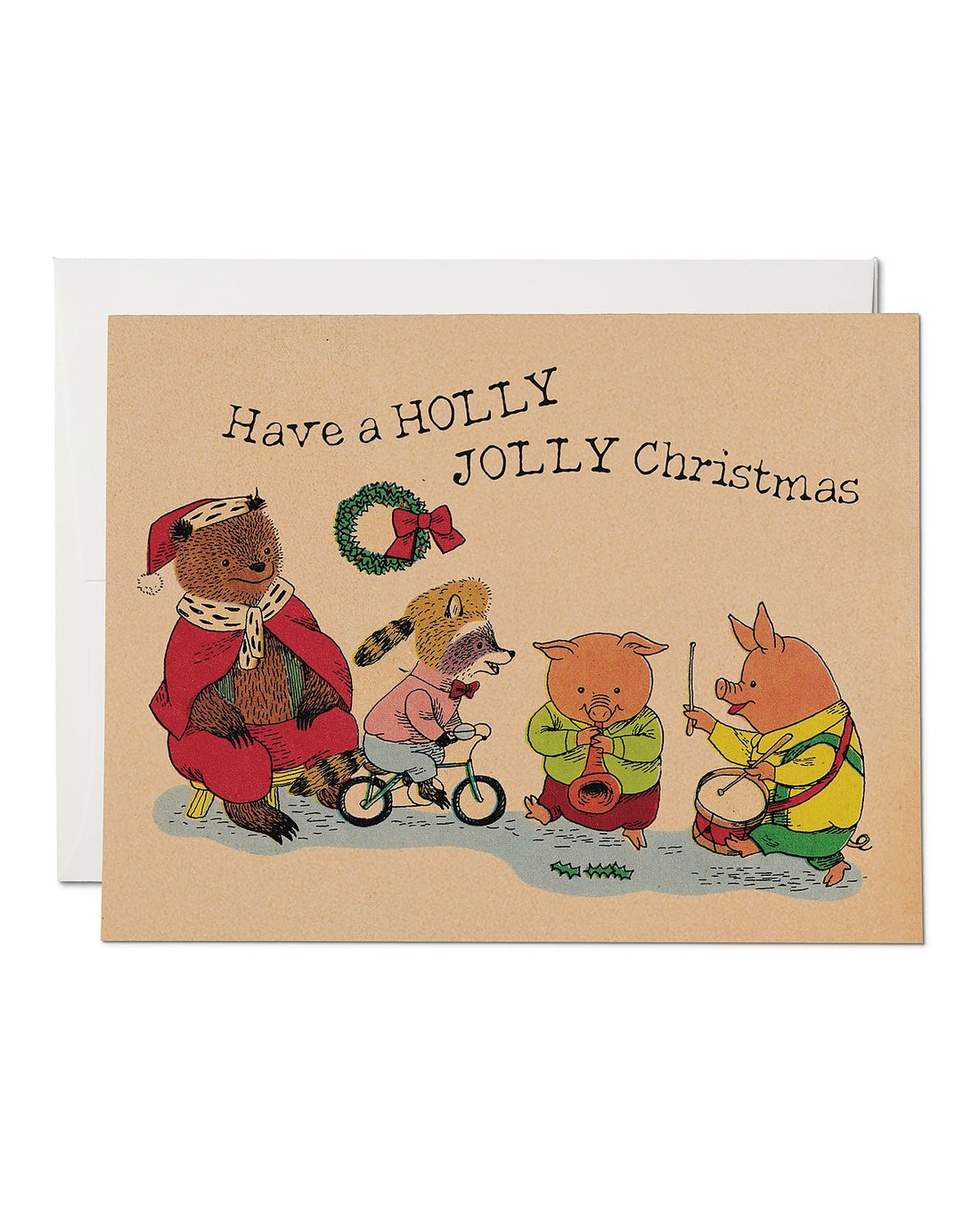 Holly Jolly Greeting Card