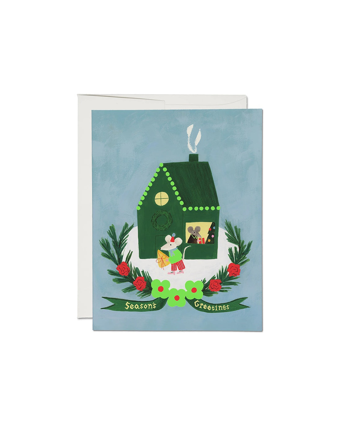 Mouse Tidings Greeting Card - Parkette.