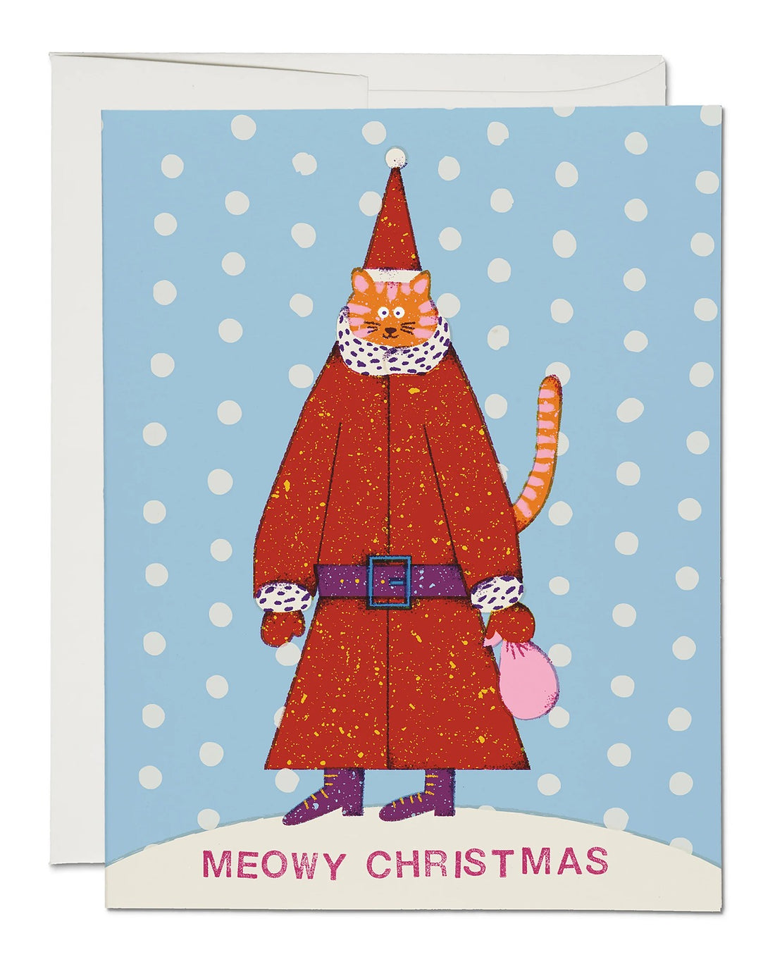 Santa Cat Greeting Card