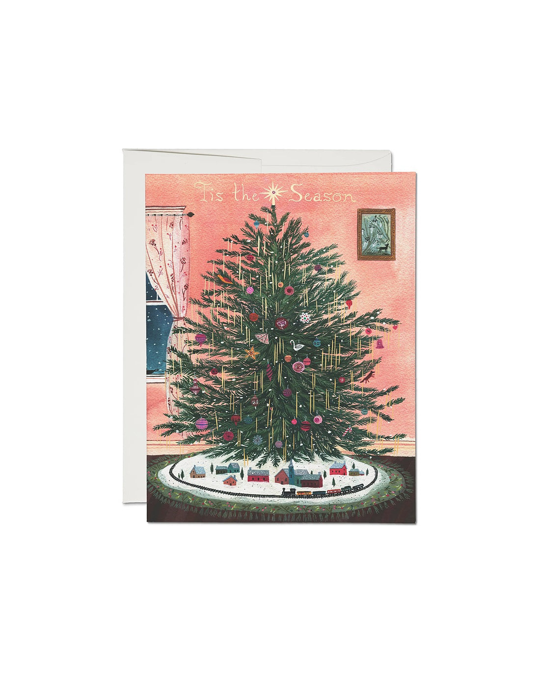 Tinsel Tree Greeting Card