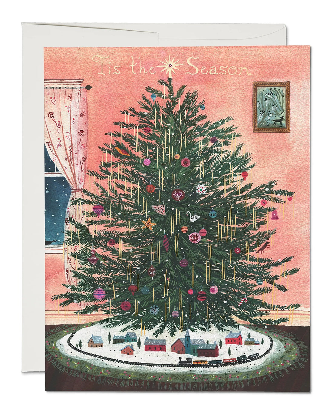 Tinsel Tree Greeting Card