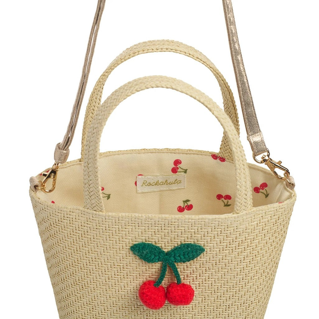 Crochet Cherry Basket Bag - Parkette.