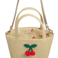 Crochet Cherry Basket Bag - Parkette.