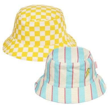 Lightning Stripe Reversible Bucket Hat - Parkette.