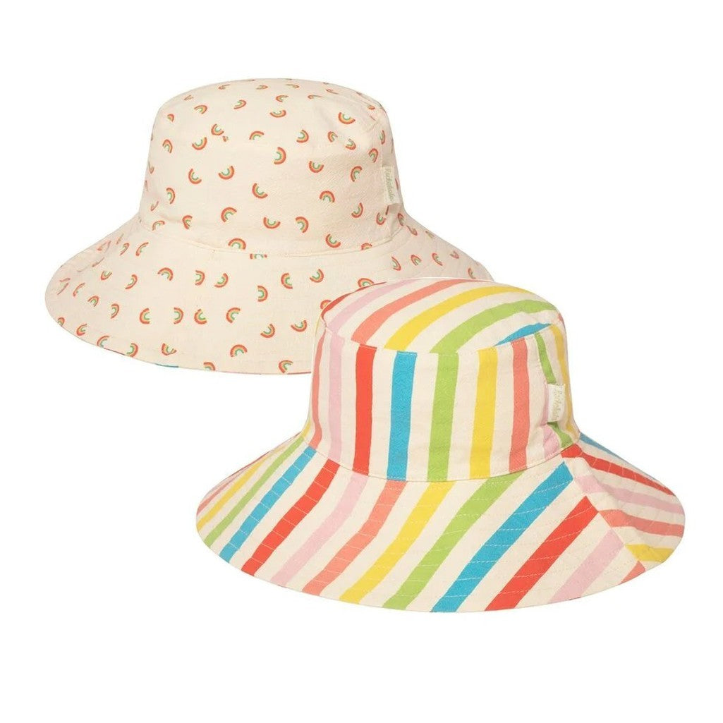 Rainbow Stripe Reversible Sun Hat - Parkette.