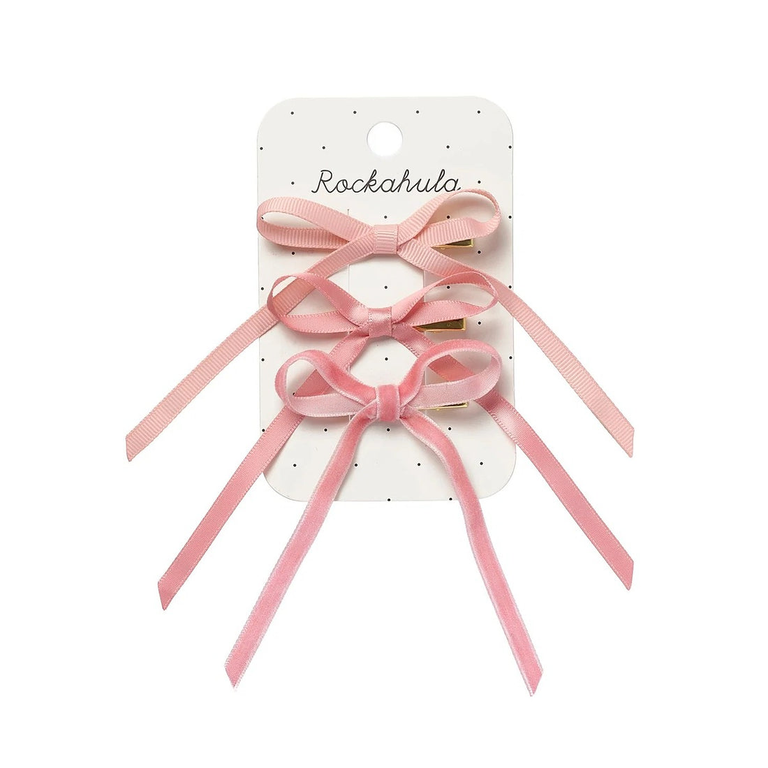 Very Cutesy Long Bow Clips 3 Pack
