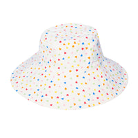 Rainbow Hearts Reversible Sun Hat - Parkette.