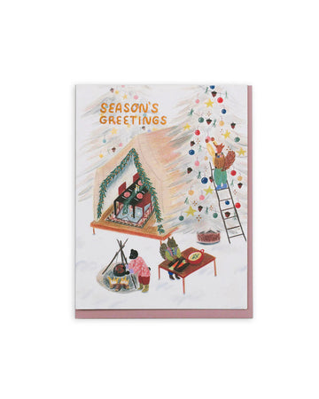 Holiday Tent Party Card - Parkette.
