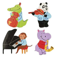 Glossy Jazz Animals Sticker Sheet