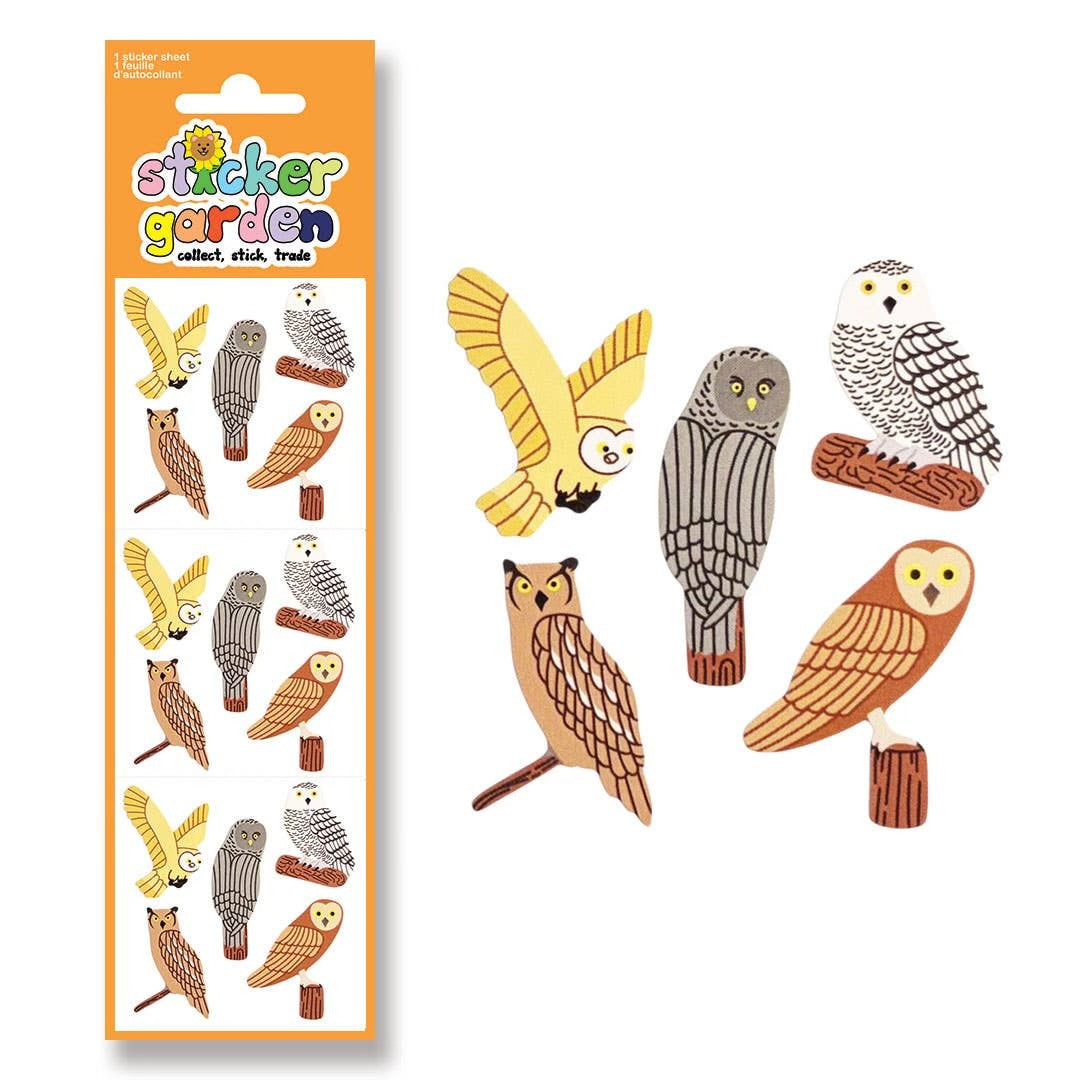 Glossy Owl Sticker Sheet