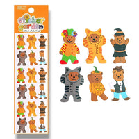 Glossy Trick or Bear Halloween Sticker Sheet