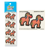 Horse Apple Scratch and Sniff Sticker Sheet