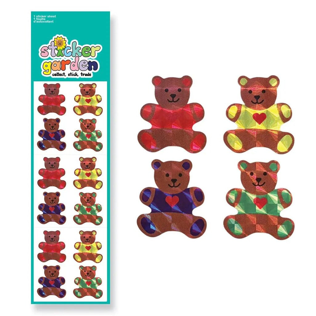 Prism Hug a Bear Vintage Inspired Sticker Sheet - Parkette.