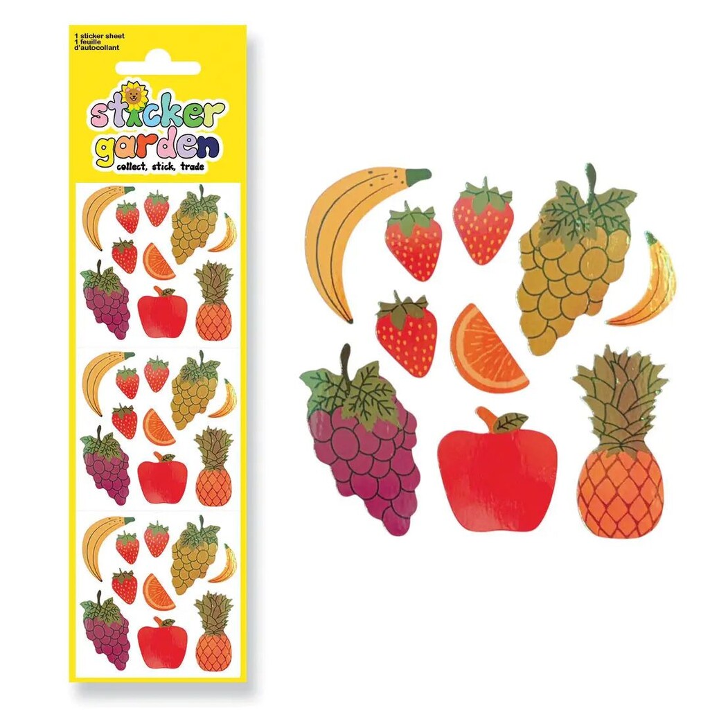 Pearl Fruit Sticker Sheet - Parkette.