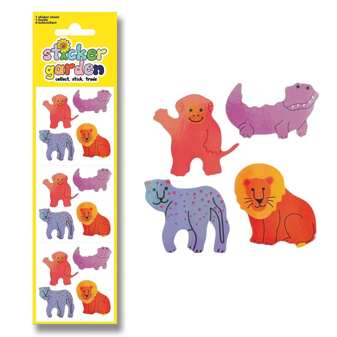 Pearl Pastel Animals Sticker Sheet
