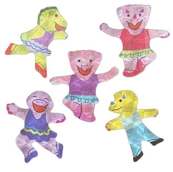 Prism Ballerina Dinosaur Sticker Sheet