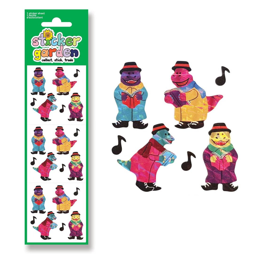 Prism Carolling Dinosaurs Sticker Sheet