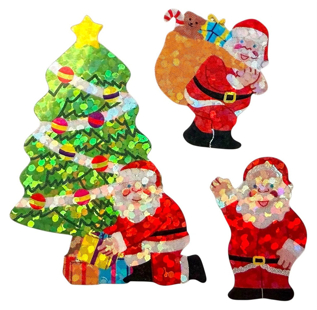 Sparkle Jolly Ol' Santa Sticker Sheet