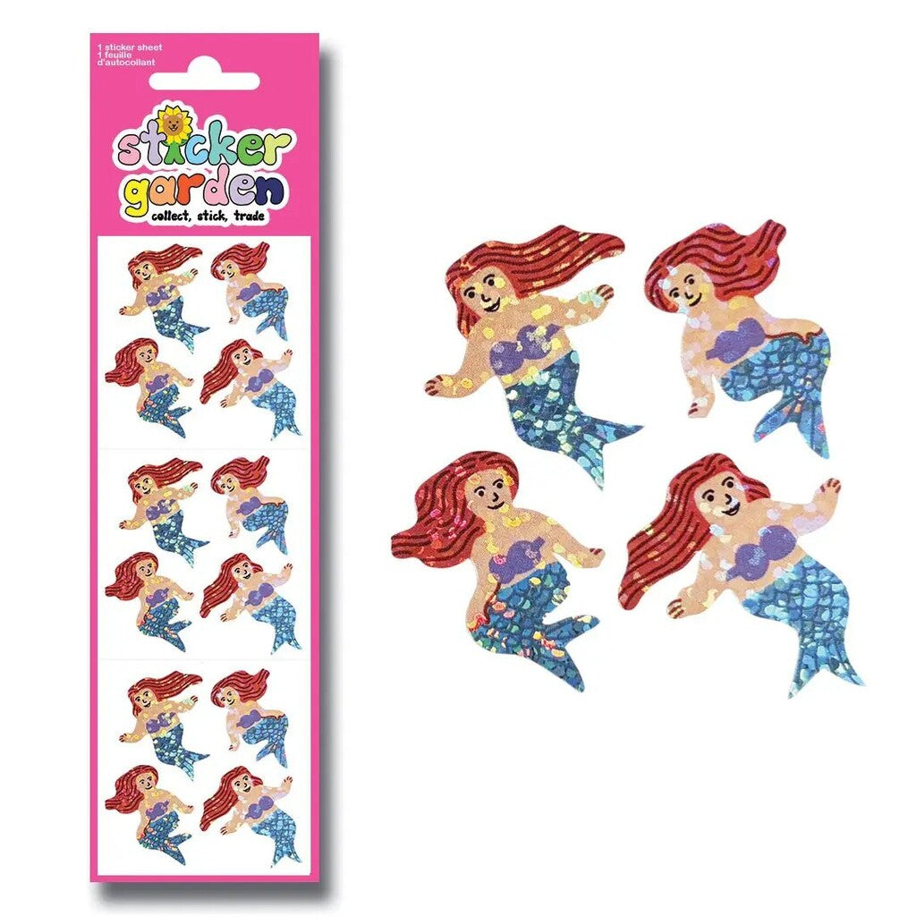 Sparkle Mermaid Sticker Sheet - Parkette.