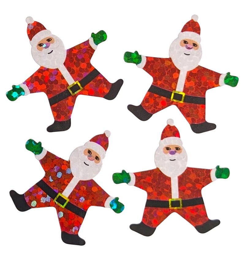 Sparkle Santa Sticker Sheet