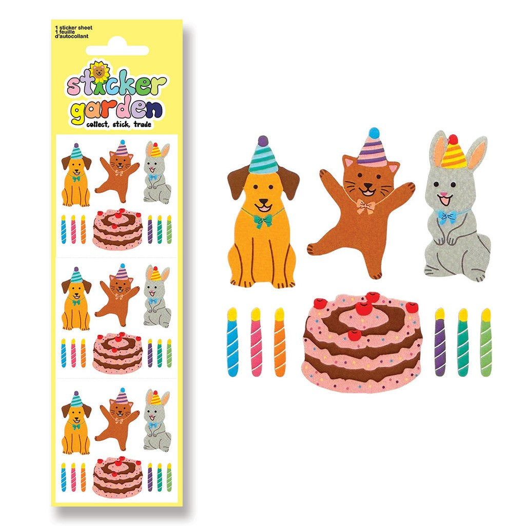 Classic Birthday Pet Sticker Sheet - Parkette.
