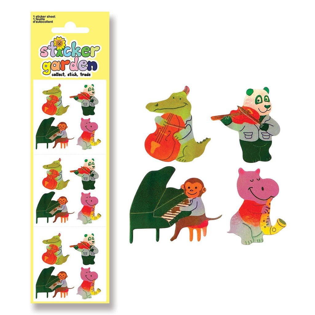 Jewel Jazz Animals Sticker Sheet - Parkette.