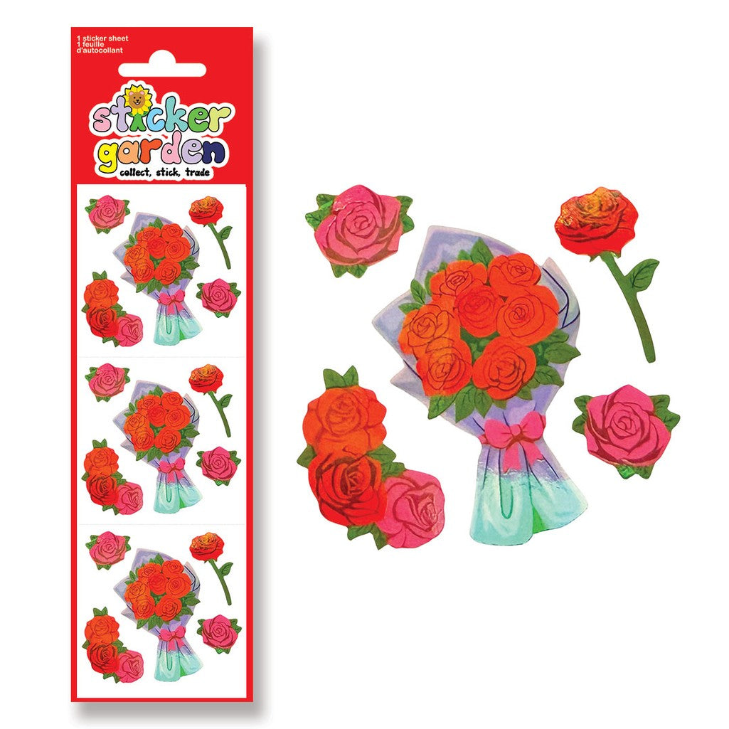 Jewel Roses Sticker Sheet - Parkette.