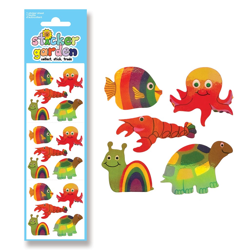 Jewel Sealife Sticker Sheet - Parkette.