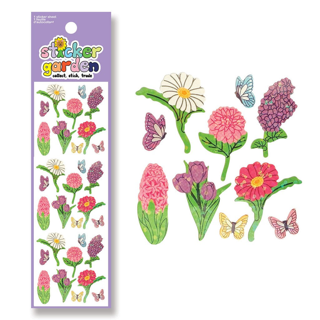 Speckled Spring Flowers Sticker Sheet - Parkette.