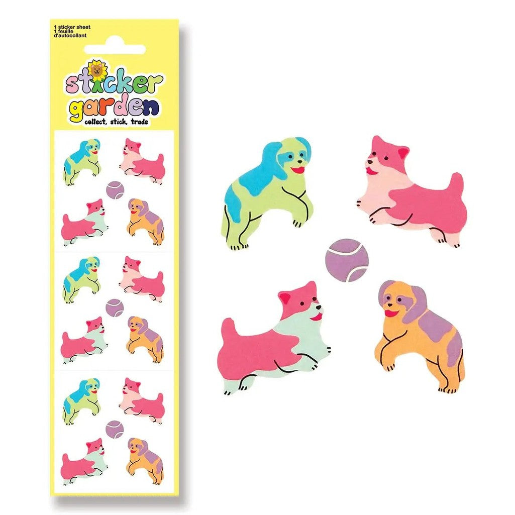 Classic Fetch Dog Pastel Sticker Sheet - Parkette.