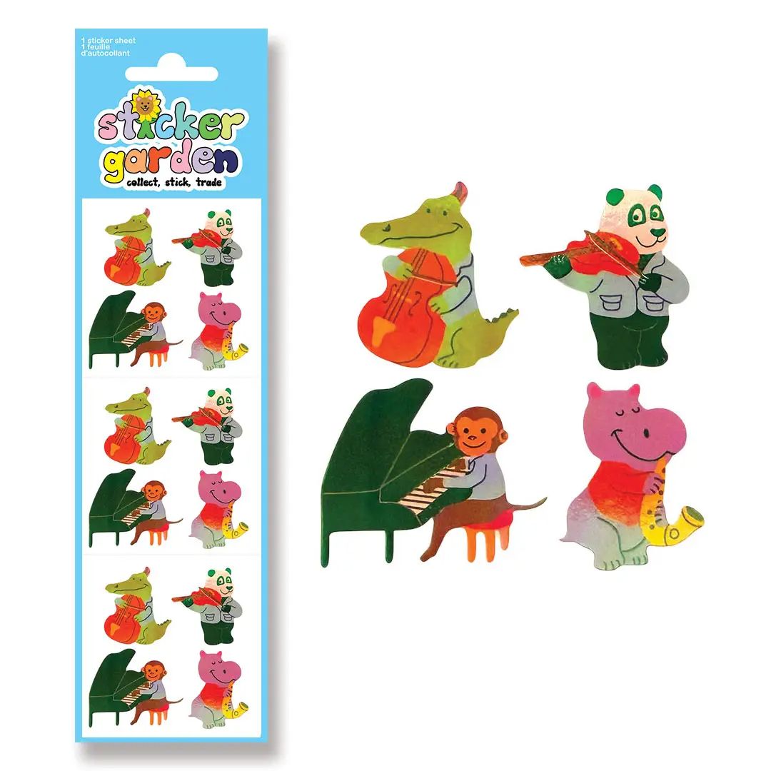 Pearl Jazz Animals Sticker Sheet