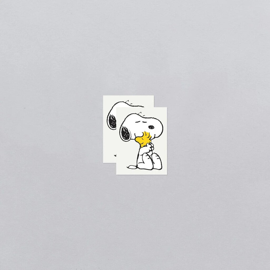 Snoopy Hugs Woodstock Tattoo Pair - Parkette.