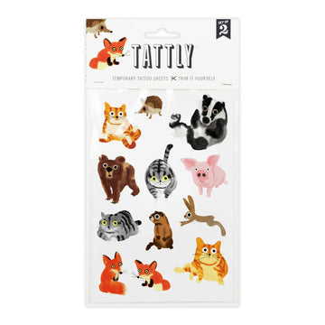 Furry Friends Temporary Tattoo Sheets - Parkette.
