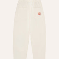 Bicolor Patches Ecru Trousers - Parkette.