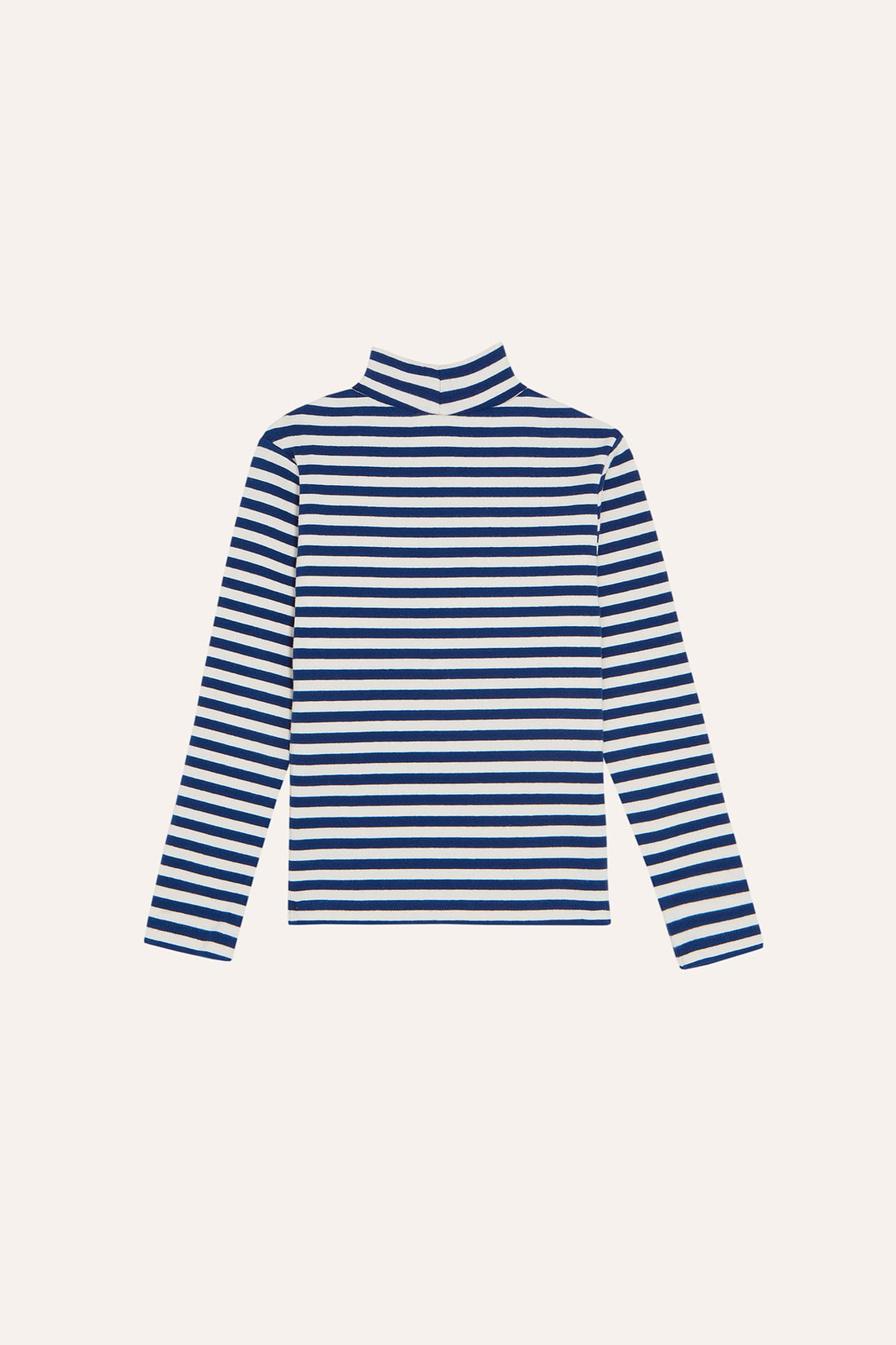 Blue Stripes Turtle Neck T-shirt
